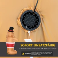 Outsunny Christmas opblaasbare peperkoekman 2,38 m met LED-verlichting weerbestendig(m-6)