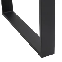 HOMCOM Tafelpootset, 2 stalen poten, 72 x 60 cm, voorgeboorde gaten, industrieel design, staal, zwart(m-8)