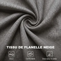 HOMCOM Fauteuil de Salon, Fauteuil d'Appoint Mi-Siècle Moderne en Velours avec Haut Dossier Capitonné à Oreilles, Gris(m-6)