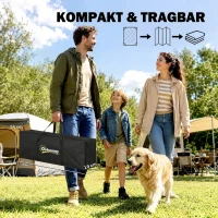 Outsunny Outdoor Teppich robuster Wetterfest Outdoorteppich, Carpet mit Boho-Style, Outdoor-Teppich für Wohnzimmer Balkon(m-7)