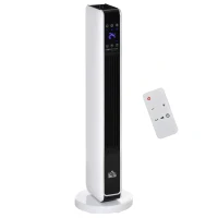 HOMCOM kachel 2000W 21cm x 21cm x 73cm(m-1)