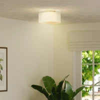 HOMCOM Plafondlamp met Acryllampenkap, Metaal, Halogeen en LED Compatibel(m-9)