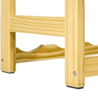 HOMCOM Wijnrek, 7 niveaus, voor 42 flessen, kantelbeveiliging, grenenhout, 63x25x102cm, naturel(m-9)