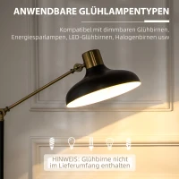 HOMCOM Relaxstoel met ottomaan, stoel met voetenbank, verstelbare rugleuning, 77 cm x 89 cm x 110 cm, zwart(m-7)