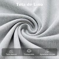 HOMCOM Sofá Cama 2 Plazas Convertible 3 en 1 Tapizado en Lino con Respaldo Ajustable Click-Clack Gris Claro(m-6)