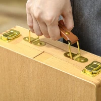 Vinsetto Șevalet de masă pliabil din lemn, reglabil în înălțime și unghi(m-9)