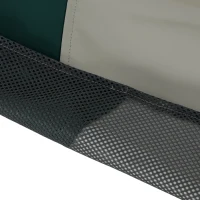 PawHut Impermeable para Perros con Capucha Orificio para Correa y Tiras Reflectantes para Perros de Talla Gigante Verde(m-14)