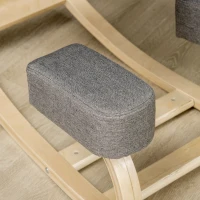 Vinsetto Cadeira Ergonómica para Joelhos com Almofadas e Estrutura em Madeira, Cinzento(m-5)