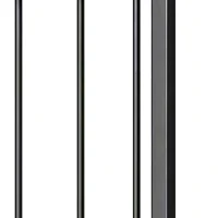 Outsunny Serviteur de Cheminée 6 Pièces avec Sac à Bûches, Brosse, Pelle, Tisonnier, Pince et Support, 30 x 22 x 86 cm, Noir(m-12)