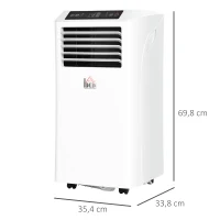 HOMCOM Mobiele airconditioning 3-in-1 airconditioner ontvochtiging 2,6 kW afstandsbediening ABS(m-3)