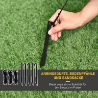 HOMCOM 1,93 m opblaasbare sneeuwpop met 2 modulelampen kerstversiering voor binnen en buiten tuin gazondecoratie feest polyester wit  130 x 72 x 193 cm(m-7)