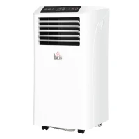 HOMCOM Mobiele airconditioning 3-in-1 airconditioner ontvochtiging 2,6 kW afstandsbediening ABS(m-10)