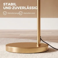 Vloerlamp staande lamp E27-fitting voor woonkamer metaal staal linnen(m-7)