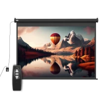 HOMCOM Projectiescherm, 100 inch, 4:3, 203x152 cm, Zwart(m-1)