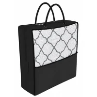 Outsunny Tapis d'extérieur tapis réversible dim. 2,74L x 1,82l m - PP Haute densité 310 g/m² Gris et blanc(m-11)