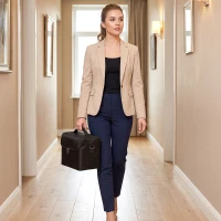 HOMCOM Beauty-Case mit 4 herausnehmbaren Einsätzen, Schultergurt und Griff, Schwarz(m-5)