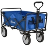 Outsunny bolderkar, inklapbare handkar, 360° tuinwagen, transportkar, strandkar, stalen frame, Oxford, 107 x 51 x 91,5 cm bolderkar handkar transportkar strandkar staal Oxford | Aosom.nl(m-12)