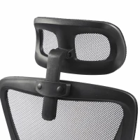 HOMCOM Cadeira de Escritório Ergonômica Apoios de Braço Rebatíveis Apoio de Cabeça Função Basculante Altura Ajustável 59x62x125 cm Preto(m-6)