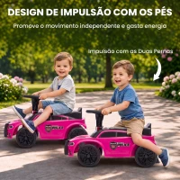 AIYAPLAY Carro Andador de Polícia para Crianças 18-36 Meses com Luz, Música e Arrumação, 65x29,5x36 cm, Rosa(m-6)