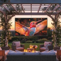 HOMCOM Ecran Proiector 100" 16:9 HD 4K/8K pliabil și portabil, anti-șifonare și lavabil, dublă față, alb(m-10)