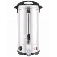 HOMCOM 24L Catering Urn, 2500W Stainless Steel Hot Water Boiler Dispenser with Thermostat, Keep Warm Function and Easy Pour Tap(m-15)