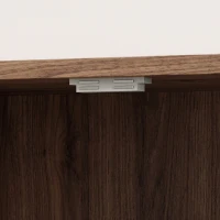 HOMCOM Sideboard Cabinet, Modern Storage Cabinet with 3 Doors and Adjustable Shelves for Living Room, Dining Room, Brown(m-12)