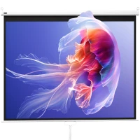 HOMCOM Projectiescherm 203 x 152 cm 100 Inch 4:3/ 16:9 Handmatig voor Thuisbioscoop(m-14)