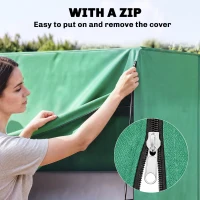 Outsunny 220 x 125cm Three-Seater Swing Chair Protective Cover - Green(m-7)