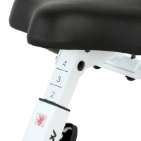SPORTNOW 4-In-1 Folding Exercise Bike with Resistance Bands, Bluetooth App, 8-Level Magnetic Resistance, LCD Display, Blue(m-10)