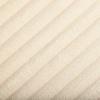 HOMCOM Corduroy Single Sofa Armchair, Modern Accent Chair with Stripes, Turned Legs and Wide Seat, Cream(m-8)