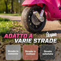 AIYAPLAY Moto Elettrica per Bambini Licenza Vespa, Batteria Ricaricabile 6V, Rotelle e Luci, Età 2-4 Anni, Rosa(m-7)
