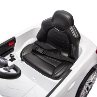 AIYAPLAY Voiture Électrique Enfants 12V Mercedes-Benz SL500, 3-5 km/h, 2 Moteurs, Télécommande 2,4G, pour 3-5 Ans, Blanc(m-9)