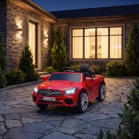 AIYAPLAY Coche Eléctrico para Niños Mercedes-Benz SL500 12V con Mando a Distancia 2,4 G 2 Motores Suspensión Arranque Suave Rojo(m-4)