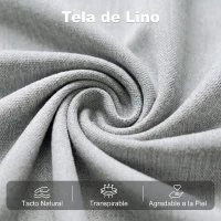 HOMCOM Sillón Cama Plegable 3 en 1 Tapizado en Lino Respaldo Ajustable Almohada con Funda Lavable 67x73x96 cm Gris Claro(m-6)