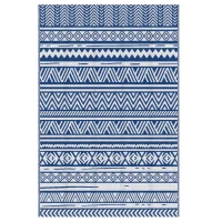 Outsunny Tapis extérieur Style Graphique - Tapis réversible 2 Motifs - dim. 2,74L x 1,82l m - PP Haute densité 310 g/m²(m-11)
