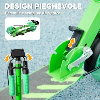 AIYAPLAY Monopattino per Bambini 3-8 Anni con Ruote Luminose, Impugnatura Regolabile e Freno Posteriore, Verde(m-7)