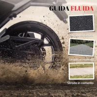 AIYAPLAY Moto Elettrica per Bambini 3-6 Anni Licenza Honda, 12V Doppi Motori, Rotelle, 3 km/h, Max 30kg, Blu(m-7)