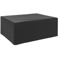 Outsunny Schutzhülle für Gartenmöbel Winterfest Wasserdicht Abdeckung Anti-UV Abdeckplane 235 x 190 x 90cm Schwarz(m-1)