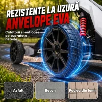 HOMCOM Go-Kart Electric Pentru Copii 3-8 Ani, 3-5 Km/h, Alb(m-5)