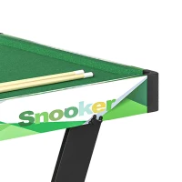 SPORTNOW 104cm Folding Mini Pool Table Set with 2 Cues, 16 Balls, Chalk, Triangle, Brush, Green(m-12)