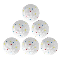 PawHut 6 Pack Dog Balls Toys Fits Aggressive Chewers, Indestructible Teething and Water ETPU Balls for Throw and Fetch(m-10)