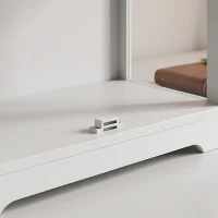 HOMCOM Vitrine Expositora para Coleções com 3 Níveis e Portas Elevatórias em Acrílico para Figuras 59x30x106 cm Branco(m-12)