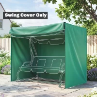 Outsunny 220 x 125cm Three-Seater Swing Chair Protective Cover - Green(m-14)