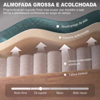 HOMCOM Poltrona com Braços e Pés de Madeira, até 160 kg, para Quarto, Escritório ou Sala de Estar, 74x86x102 cm, Verde(m-5)