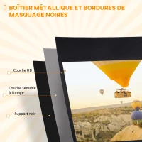 HOMCOM Écran de projection 84 pouces avec support trépied hauteur réglable, écran 4K HD 16:9(m-5)