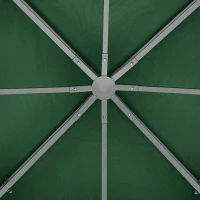 Outsunny Techo de Repuesto para Cenador, 3x3 m, Cubierta de Repuesto con Techo Doble, 8 Orificios de Drenaje y Protección UV, SOLO Toldo de Recambio para Pabellón Gazebo, Verde(m-7)