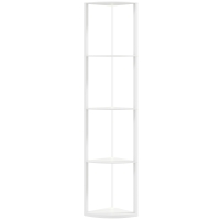 HOMCOM LED Stehlampe 5-stufige dimmbar Stehleuchte mit Regal,  RGB Farbwechsel, Fernbedienung