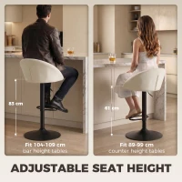 HOMCOM stool counter backs(m-6)