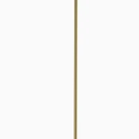 HOMCOM Floor Lamp, Modern Standing Lamp with Linen Shade and Foot Switch, Tall Lamps for Bedroom, Bulb not Included, Gold Tone(m-12)
