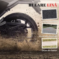 AIYAPLAY Motocicletă Electrică Copii, Licențiată Honda, Faruri Roți Antrenament, Galbenă(m-7)